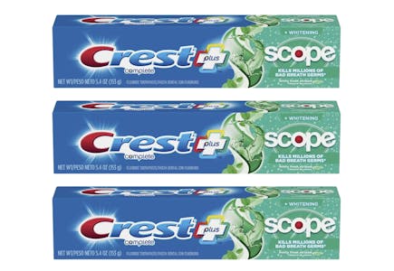 3 Crest Toothpastes