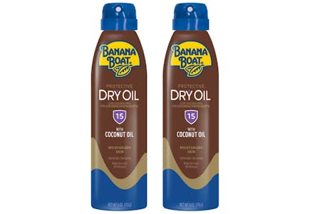 2 Banana Boat Dry Oil SPF 15