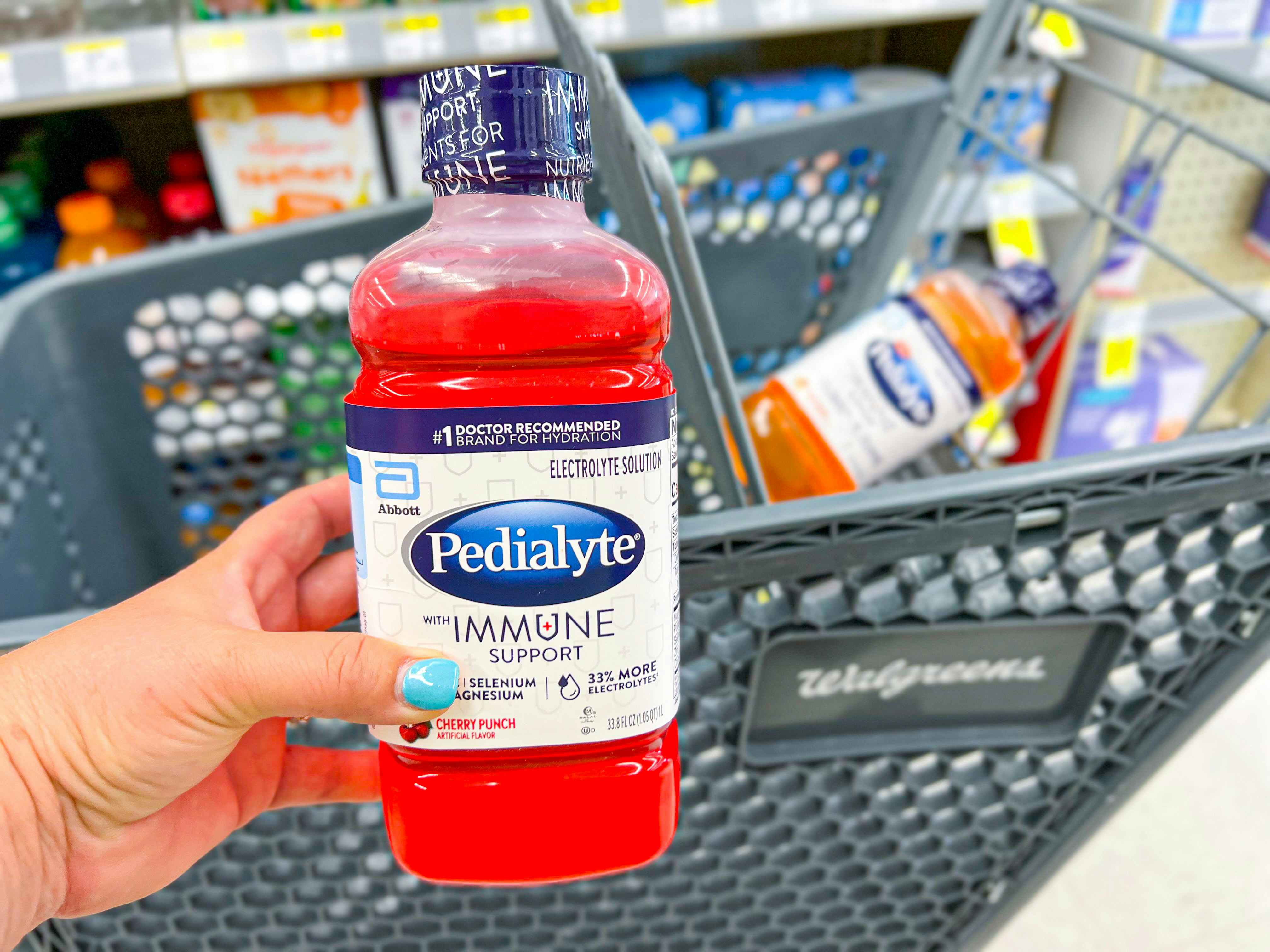 pedialyte immune support liter bottles