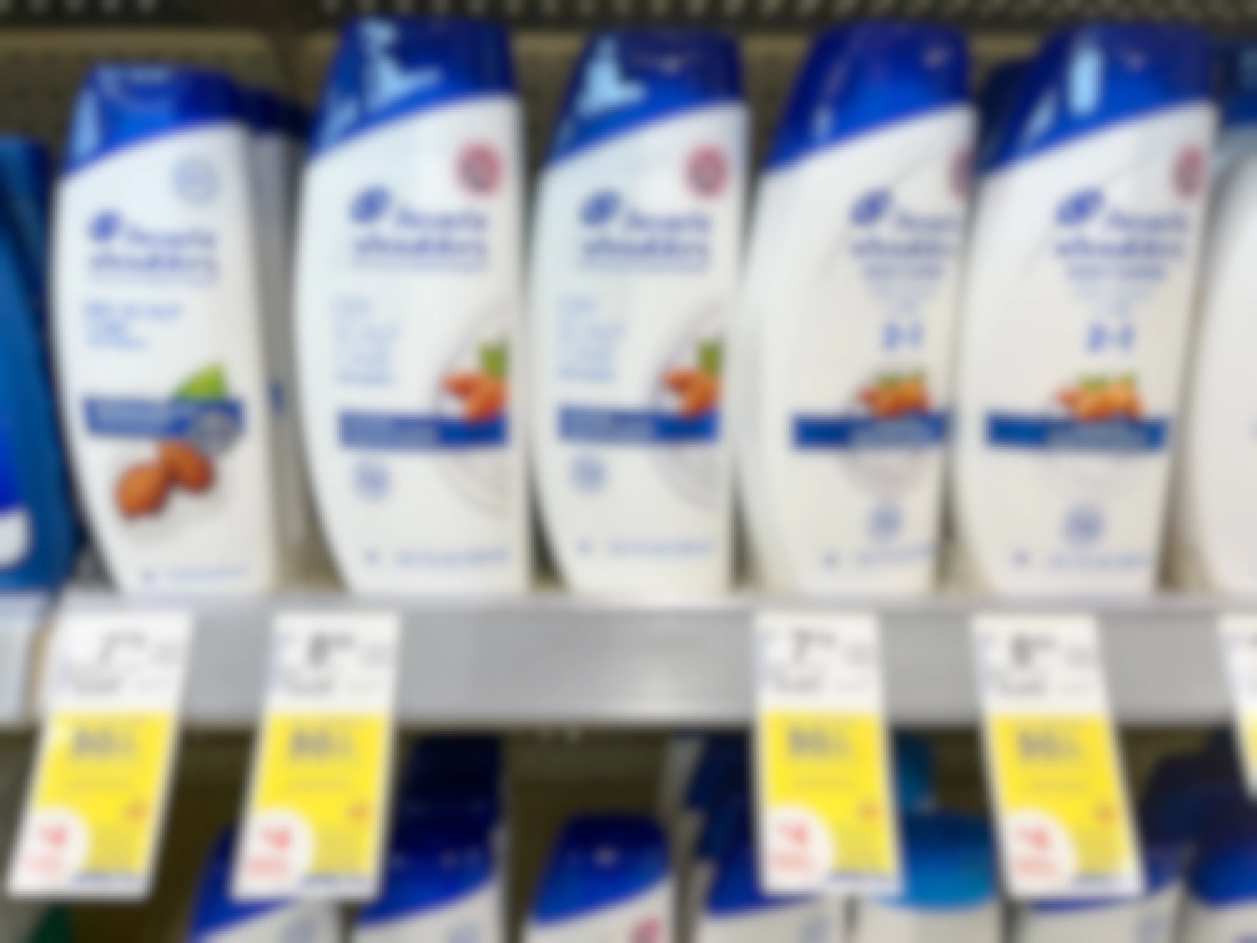 head and shoulders hair care at walgreens with shelf tags