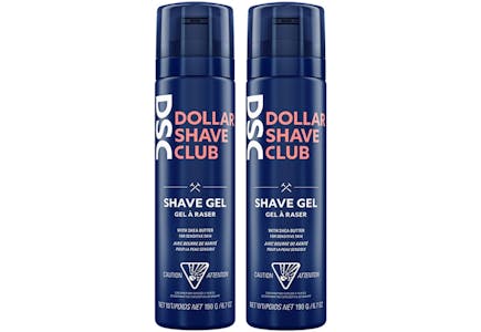 Two Shave Gel: $1 Each