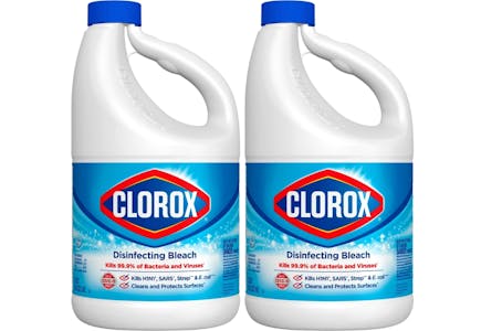 2 Bottles of Clorox Bleach