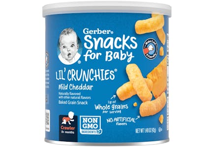 Gerber Lil' Crunchies Baked Corn Snacks, 1.48 oz
