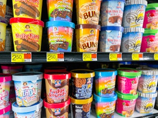 Little Debbie dessert flavored ice cream pints at Walmart