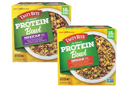 2 Tasty Bite Plant-Based Protein Bowls