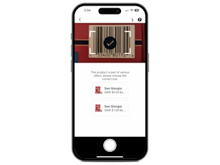 screenshot of how to scan a barcode for a rebate in the alexa app