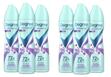 6 Degree Deodorant Dry Sprays