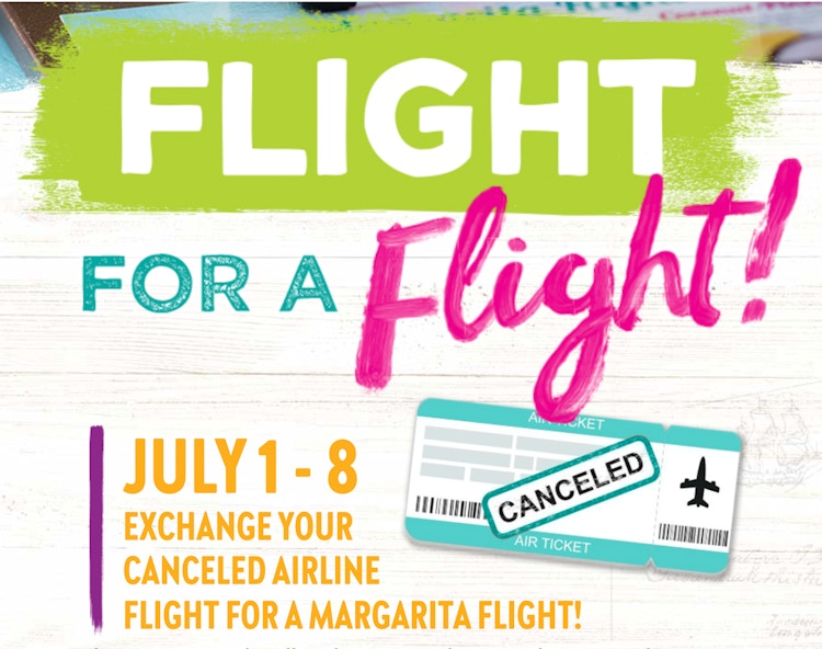 flight for a flight margarita graphic