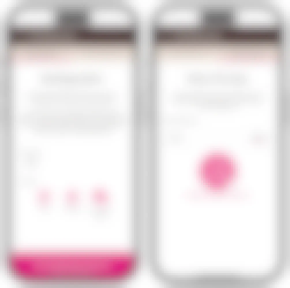 Two phones showing the Baskin Robbins app page for adding your birthday and the birthdays of up to 5 others.