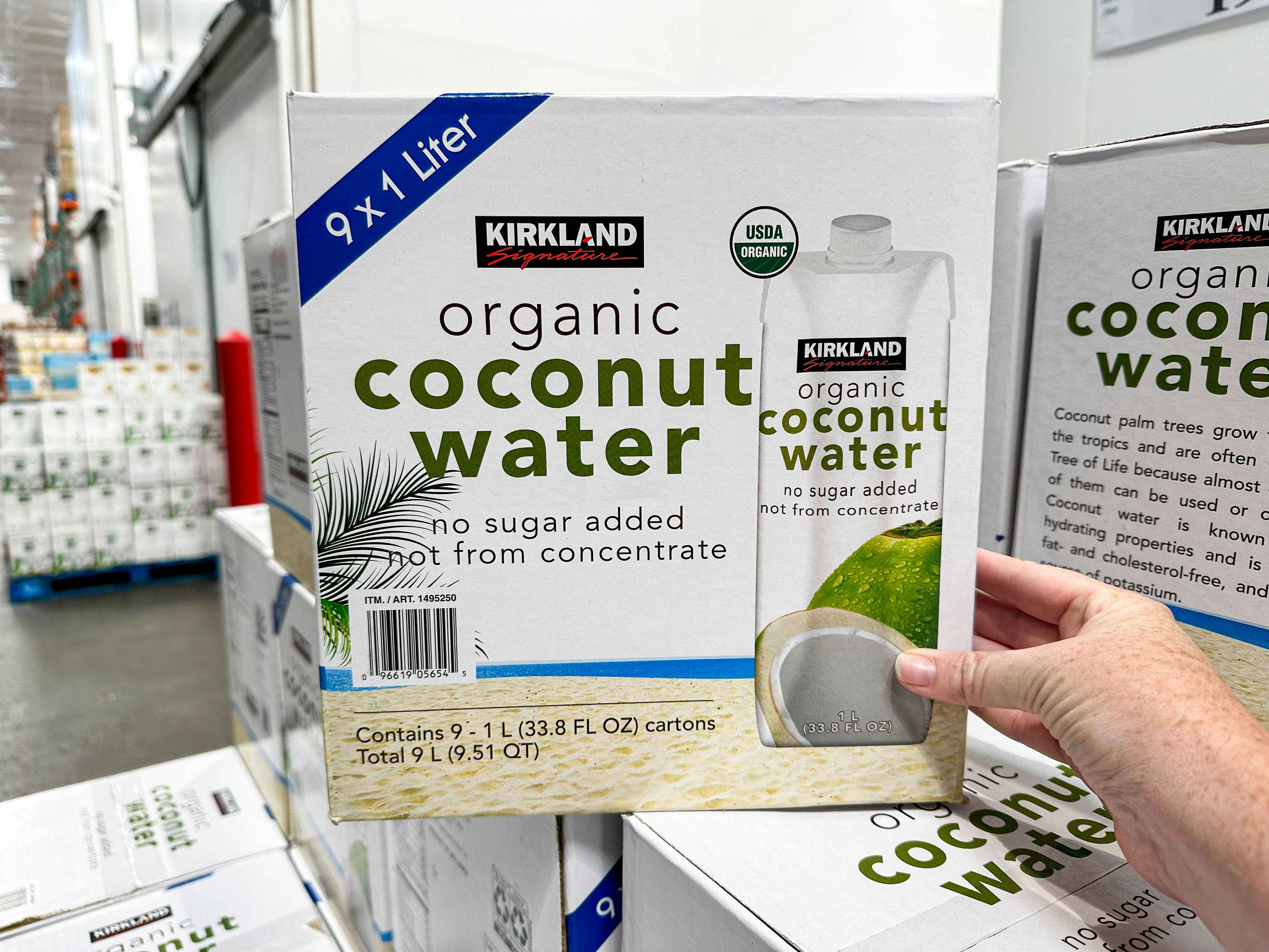 coconut water boxes in store