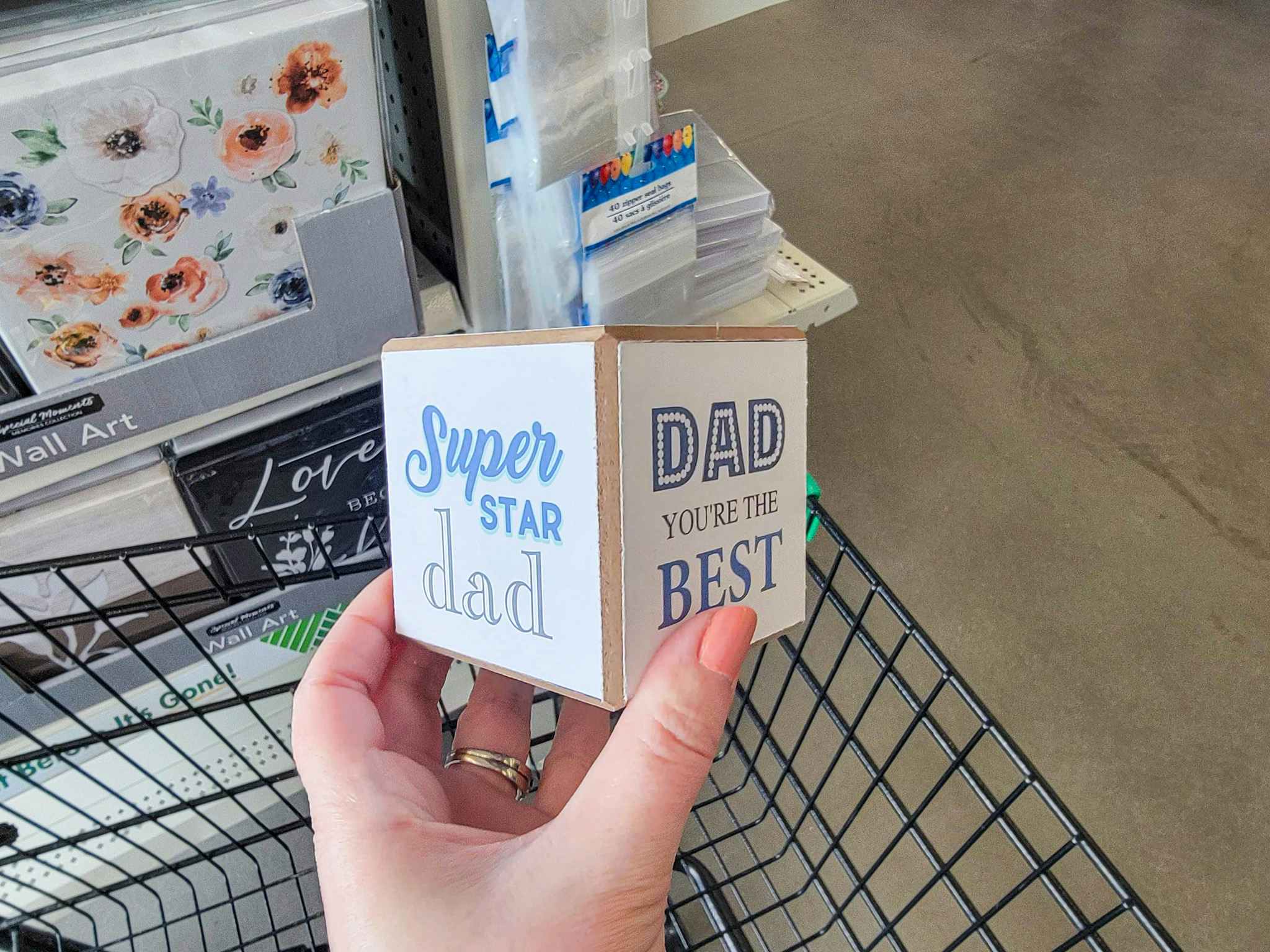 fathers day cube decor
