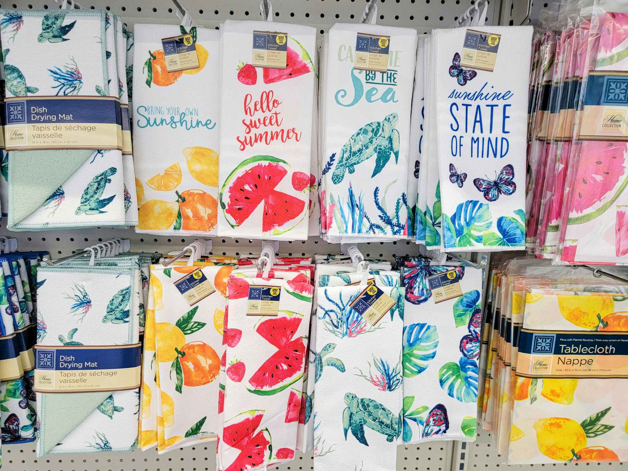 summer themed kitchen towels