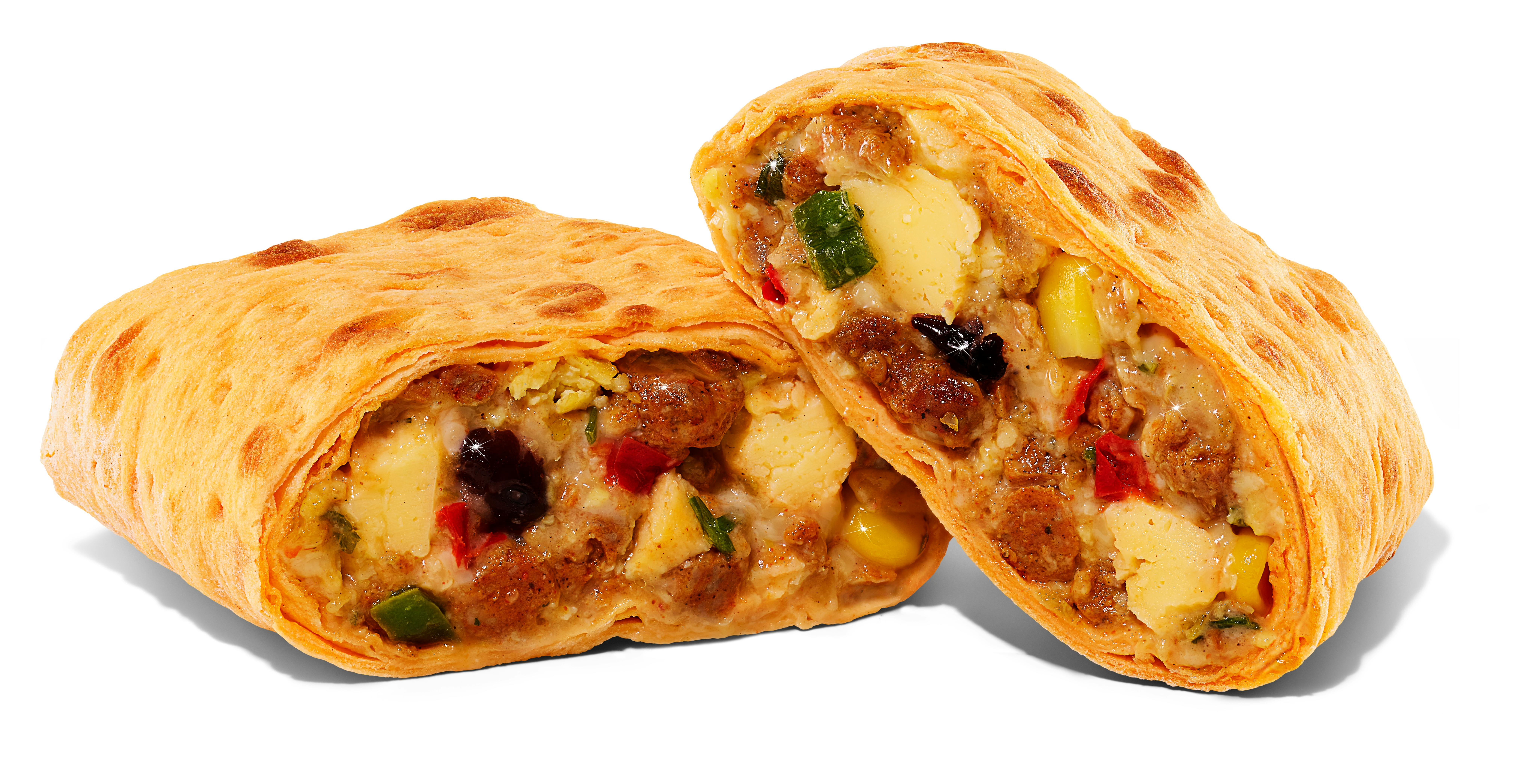 chorizo and egg flatbread from dunkin