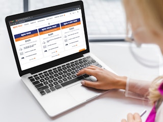 Someone shopping online for an Epic Pass, looking at the different options