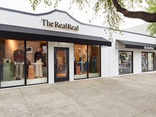 the exterior of the real real store