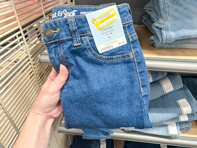 Mid-Rise Straight Jeans