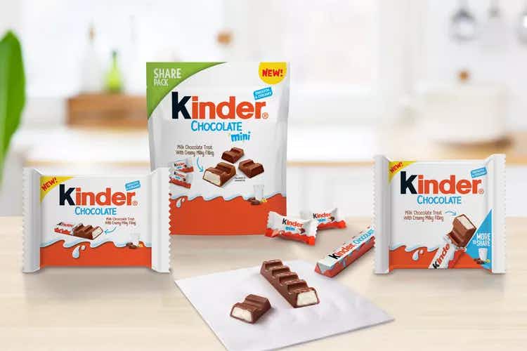 kinder chocolate promotional photo