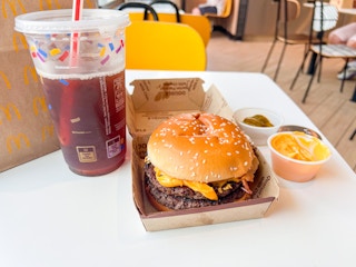 Quarter Pounder with jalpeno cheese and bacon