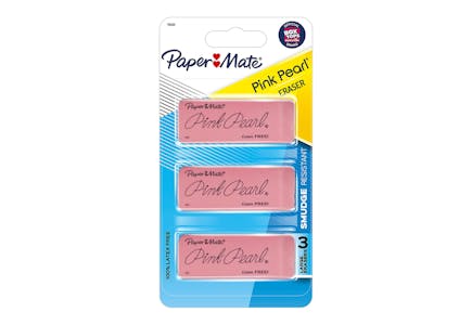 Paper Mate Pink Pearl Erasers
