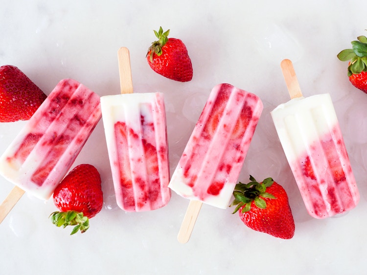 dreamy strawberry creamsicles