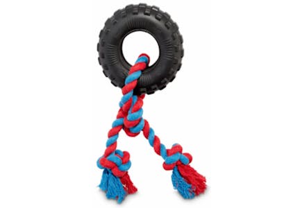 2 Rope Tire Dog Toys
