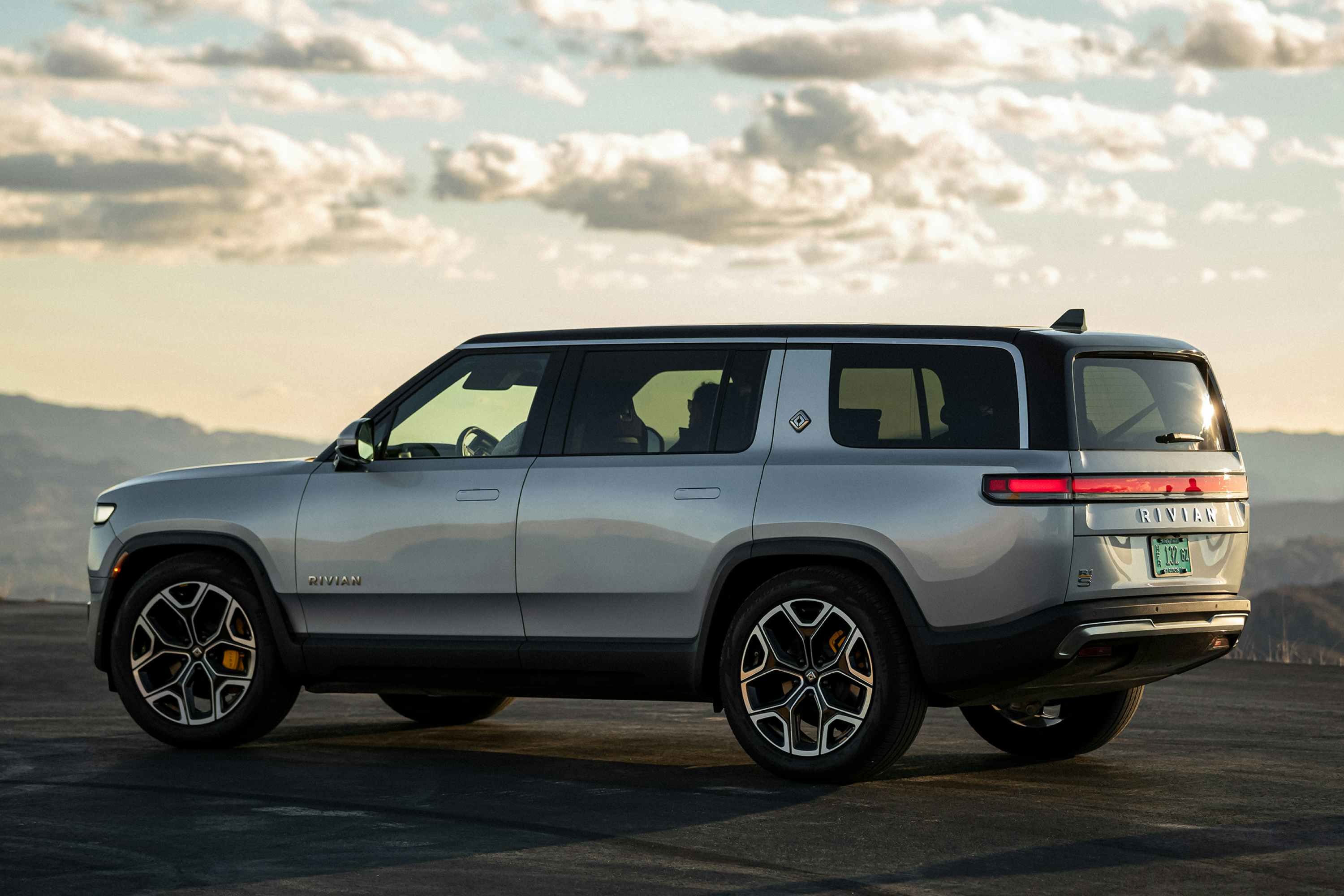 Promotional photo of a Rivian R1S electric SUV 