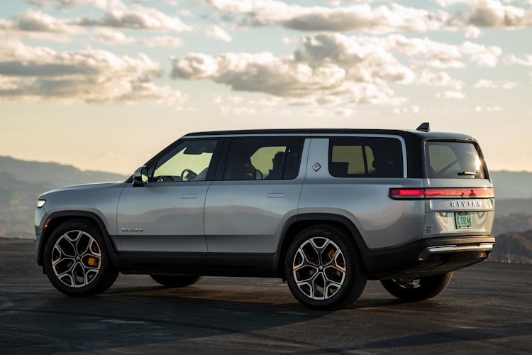 Promotional photo of a Rivian R1S electric SUV 