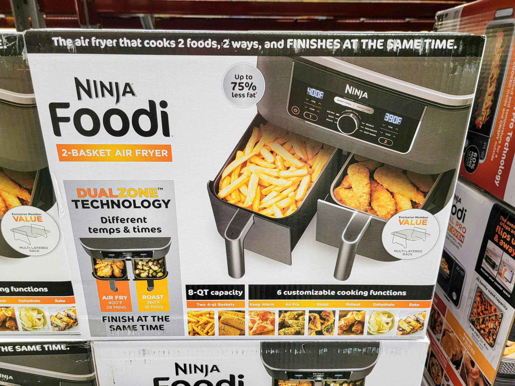 ninja 2-basket air fryer box