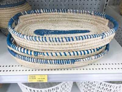 Woven Tray with Handles