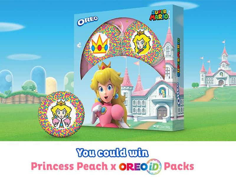 a Princess Peach pack on a Mushroom Kingdom background