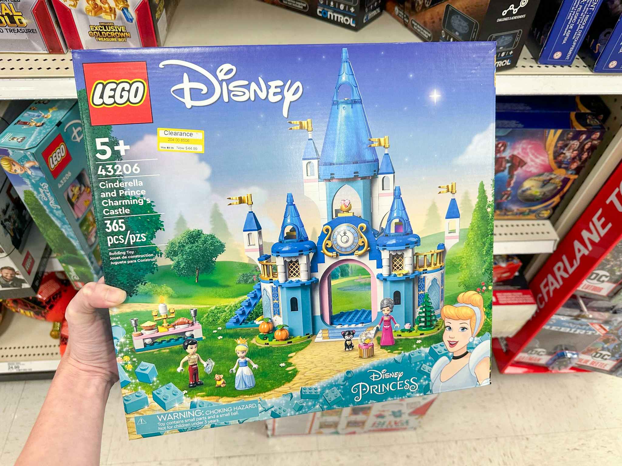 lego disney princess set with a clearance sticker at target