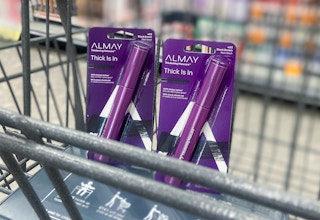 cart with almay mascara