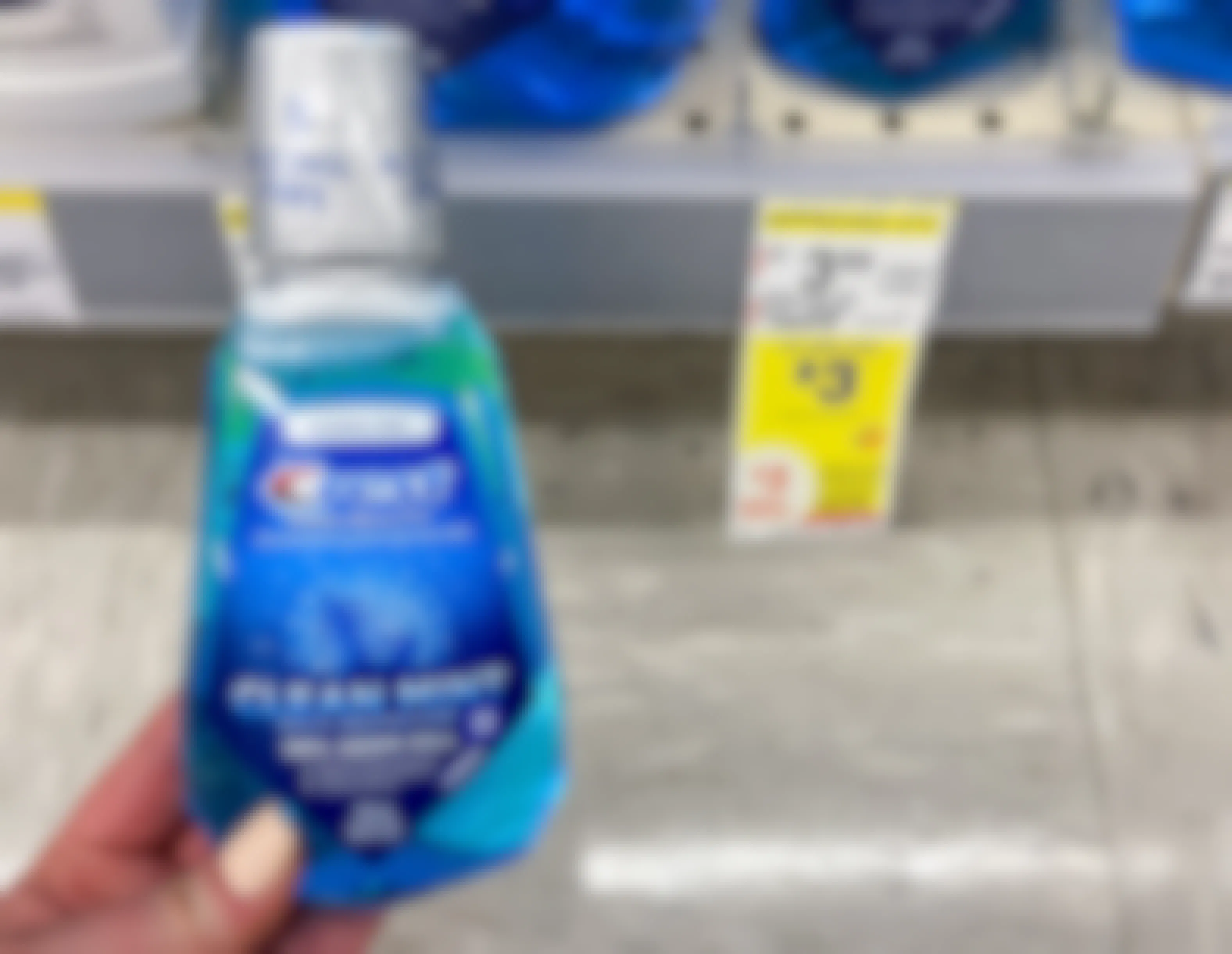 crest mouthwash bottle by walgreens sale tag