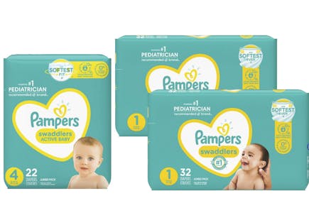 3 packs of diapers