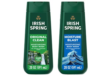 2 Irish Spring Body Wash