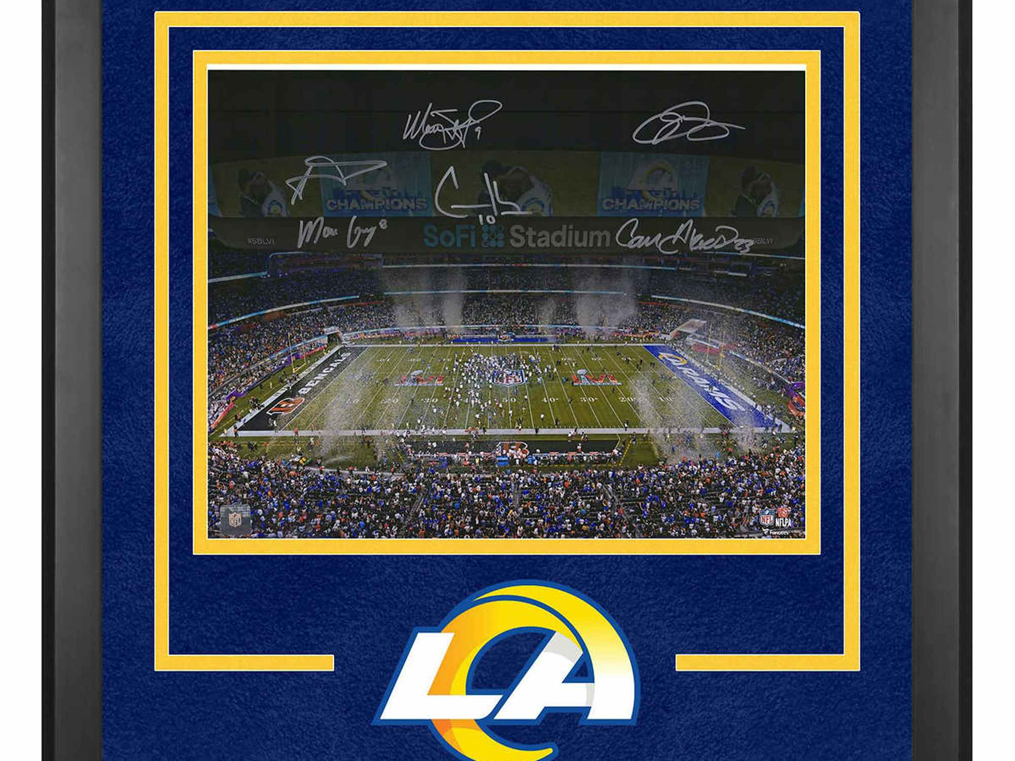 LA Rams collectors' edition framed photo