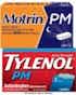 Tylenol PM, Motrin PM or Simply Sleep, limit 1