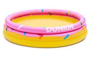 dunkin pool set on a white background