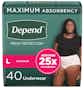 Depend Max Underwear 36-42 pack, Walgreens App Store Coupon