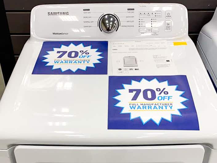  Washer on sale for 70% off at Lowes Outlet
