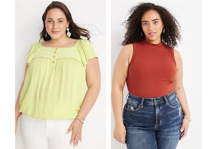 2 Plus-Size Shirts