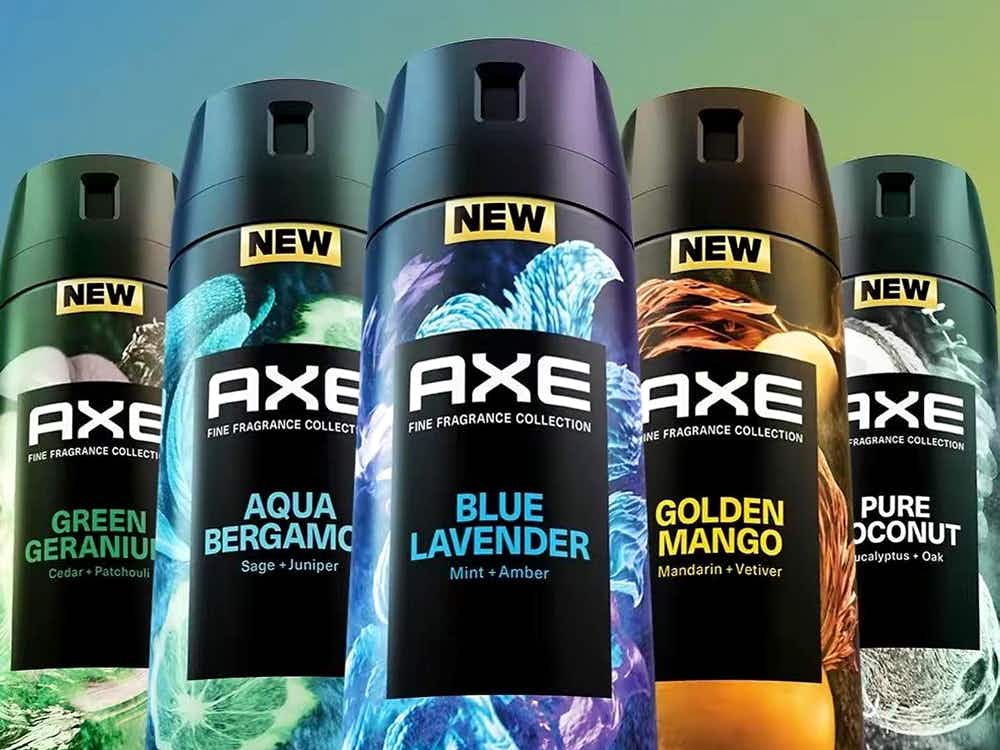 five new axe fine fragrance body spray scents