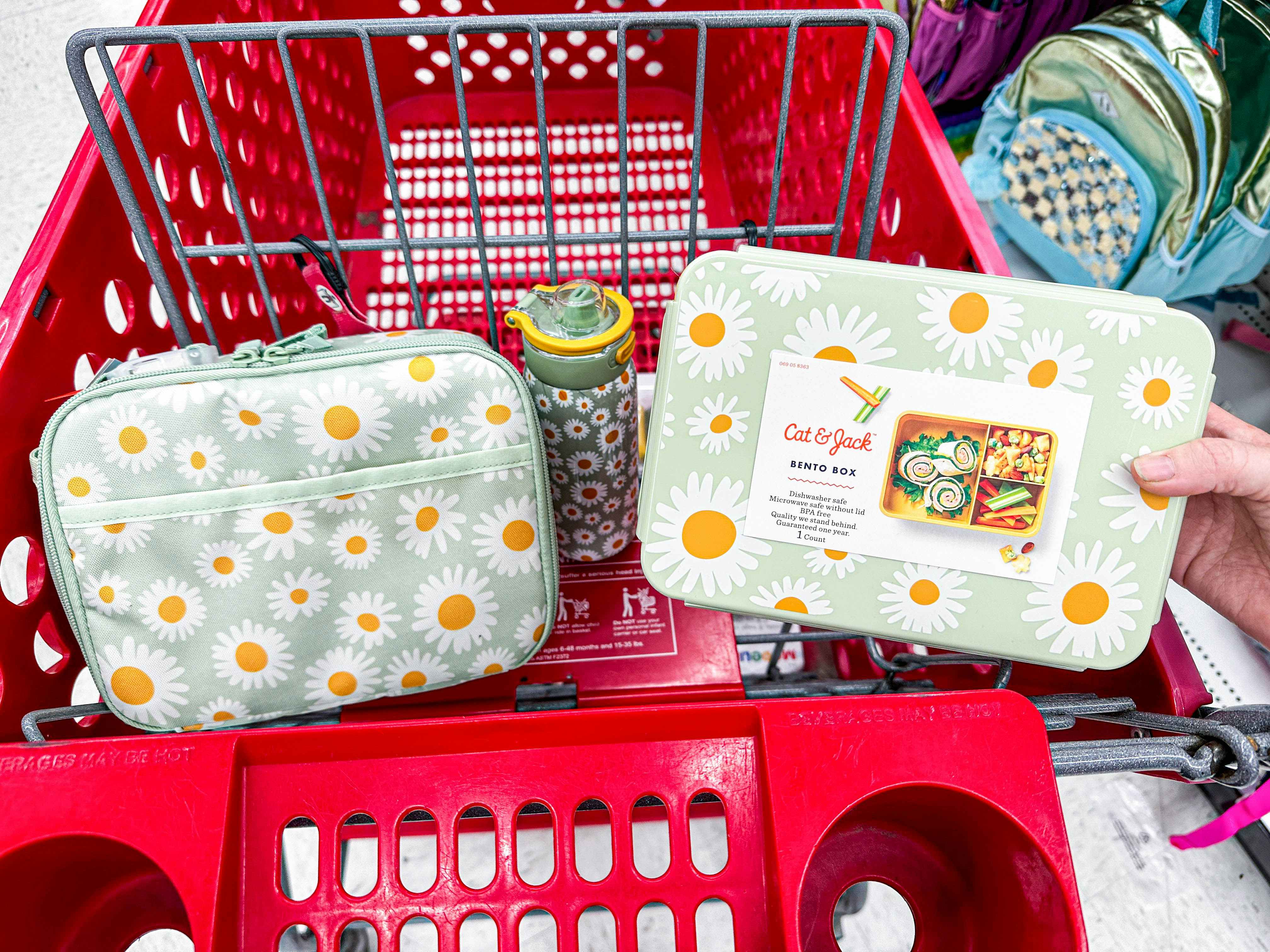 target cat and jack bento box sets in cart 