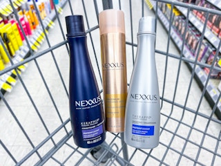 nexxus shampoo, conditioner, and hairspray