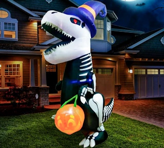 walmart 8 foot halloween dino inflatable 1689082105 1689082105
