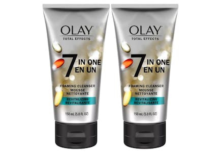 2 Olay Total Effects Cleansers