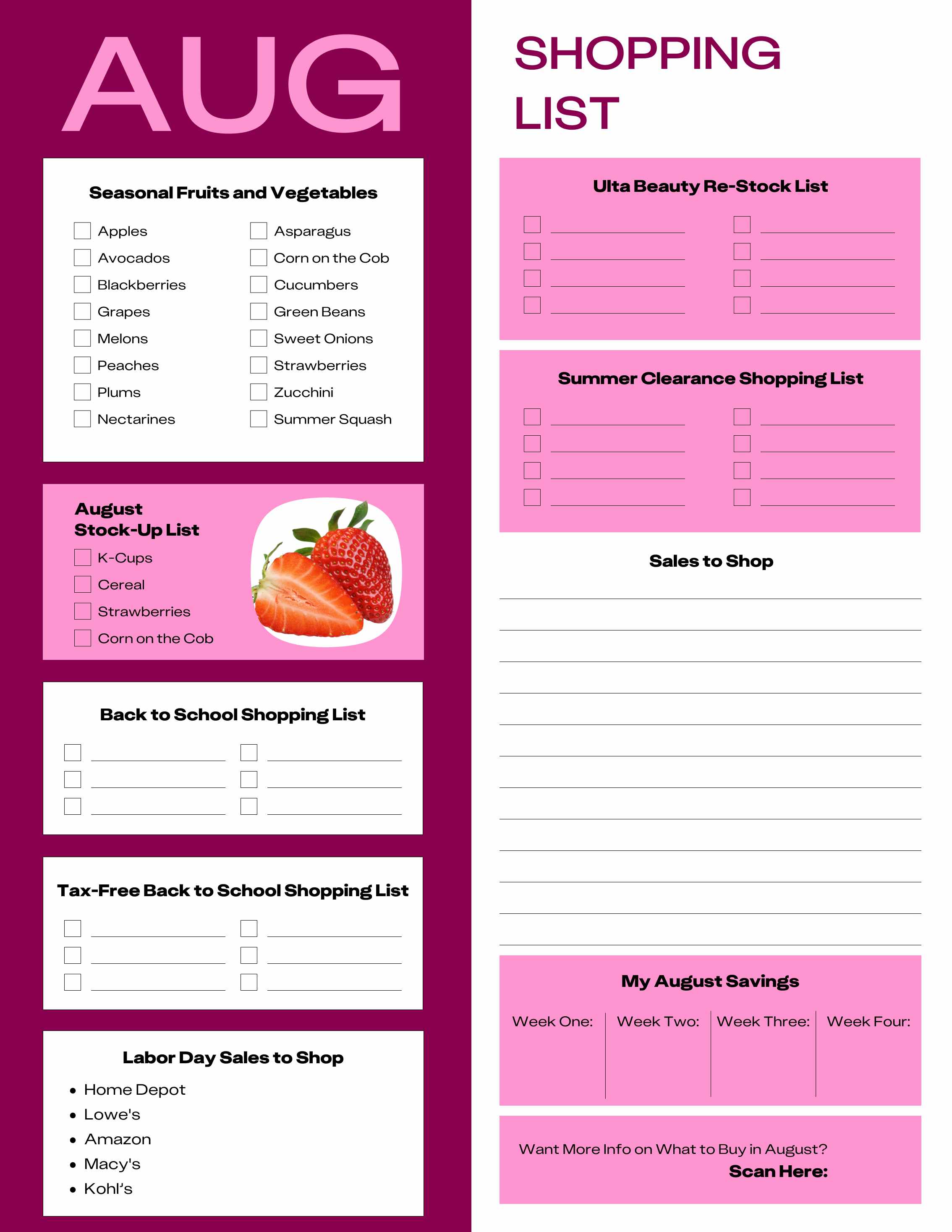 what to buy in august 2023 printable shopping list