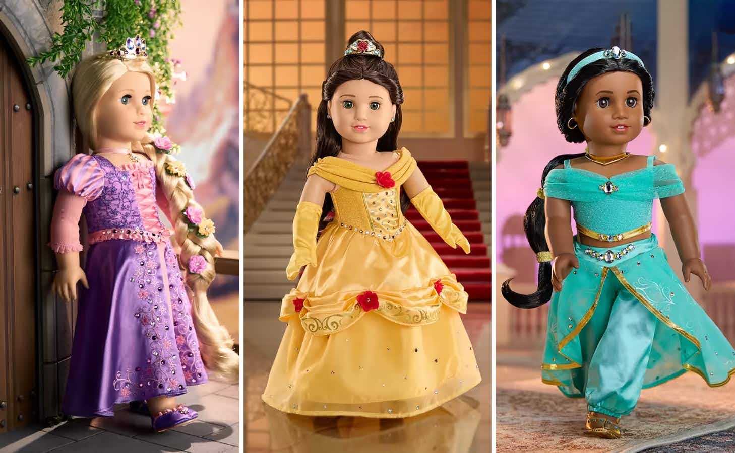 The Disney Princess American Girl dolls