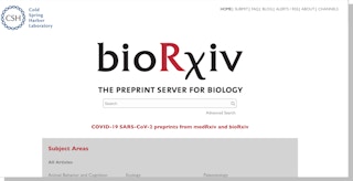 bio rxiv website