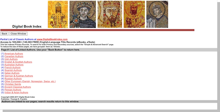 Digital Book Index Website